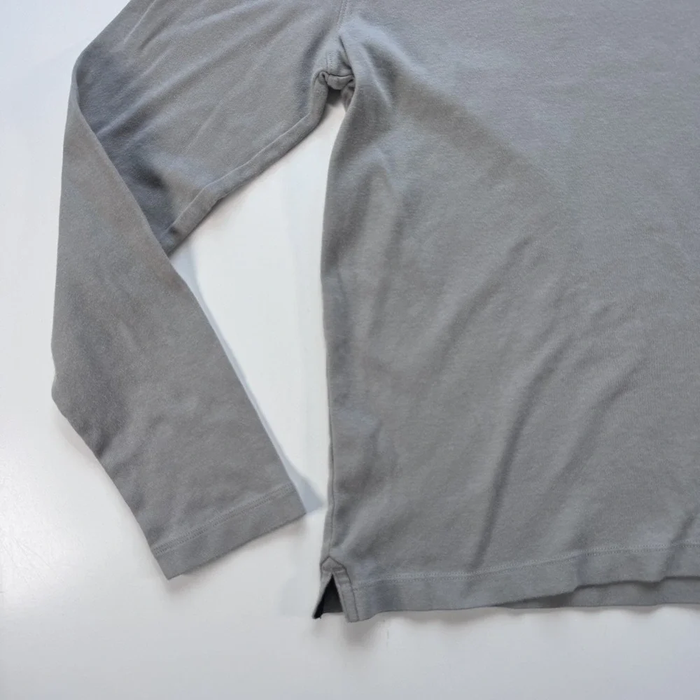 BANANA REPUBLIC Long Sleeve Polo Shirt Mens Small Green